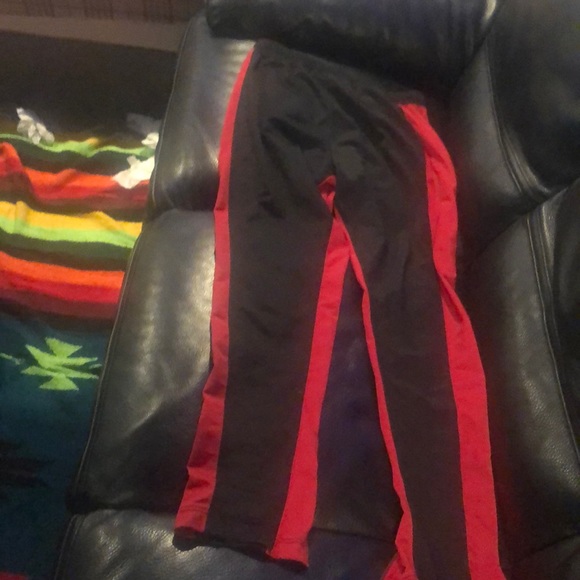 Ninth hall large black joggers with red stripe - Picture 4 of 4